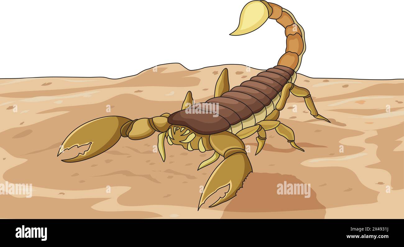 Spider seduto sul suolo Illustrazione Vettoriale