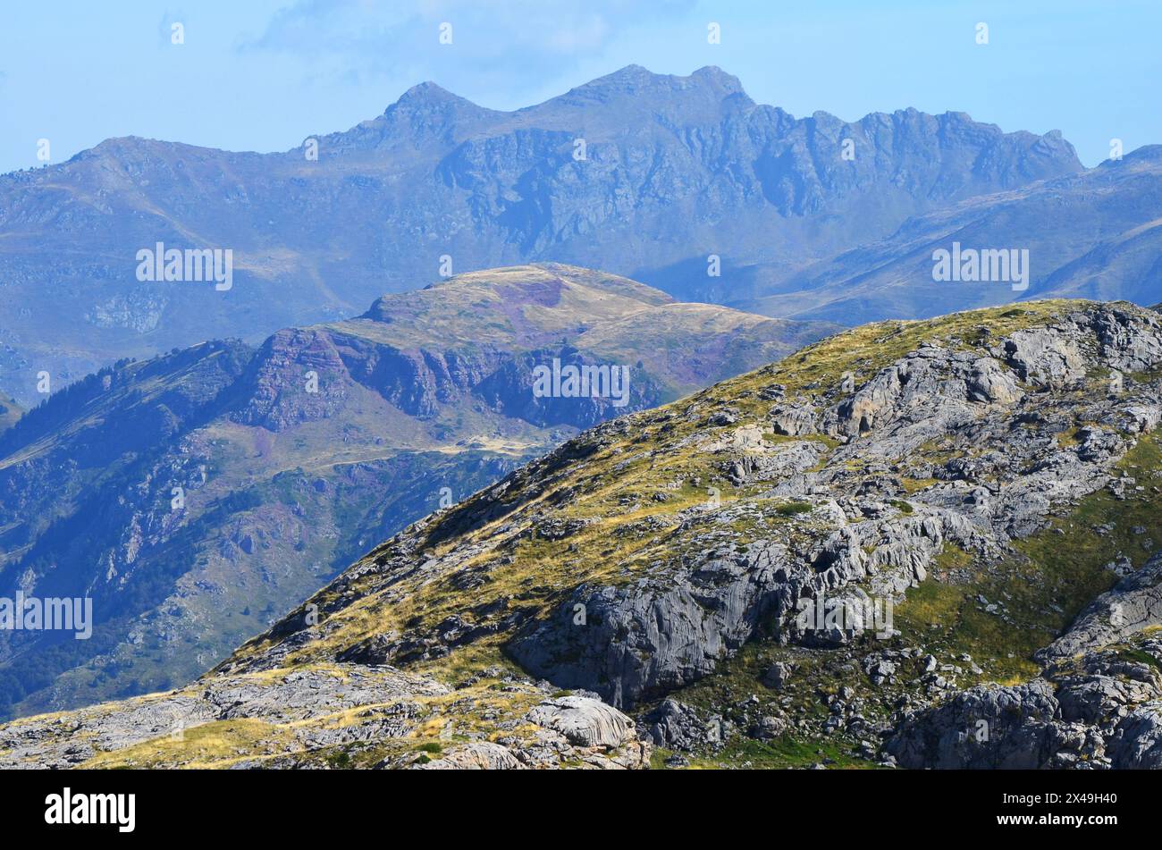 Parco naturale delle Valli occidentali nei Pirenei di Huesca, Spagna Foto Stock