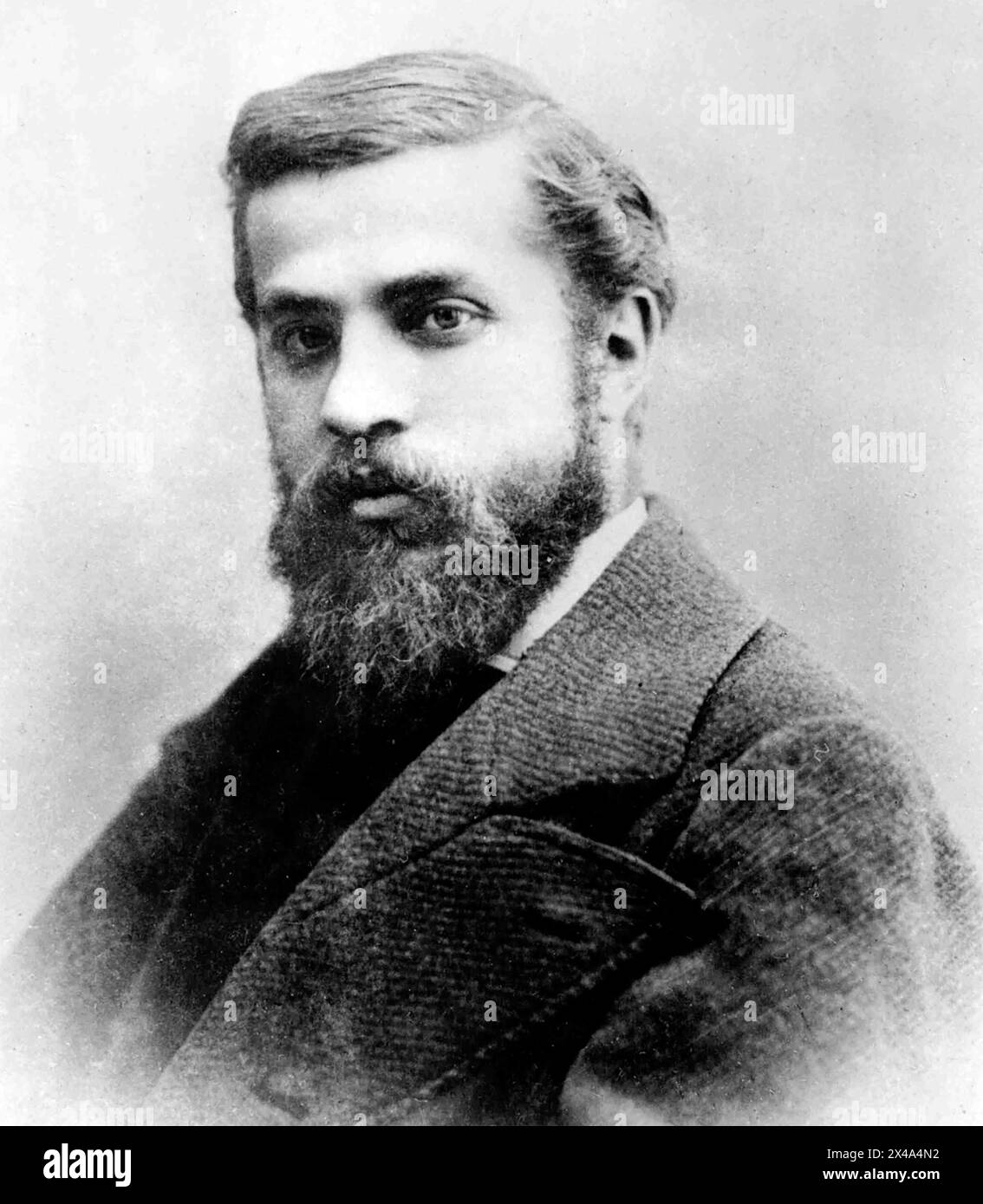 ANTONI Gaudí (1852-1926) architetto e designer spagnolo nel 1878. Foto Stock