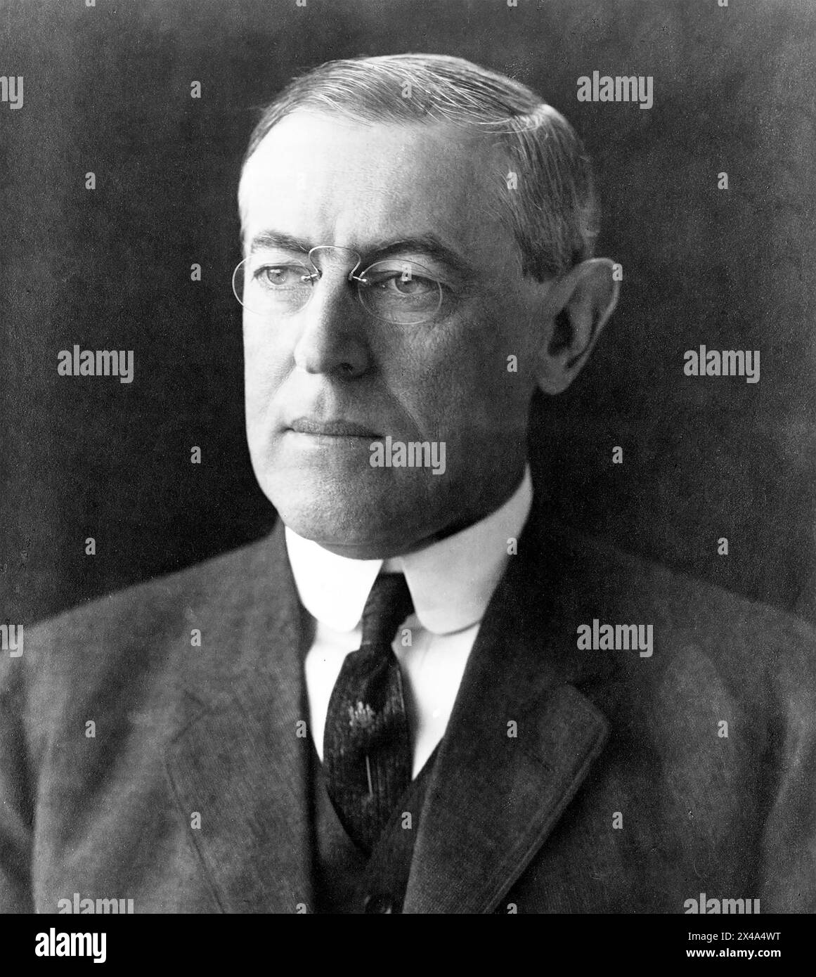 WOODROW WILSON (1856-1924) 28° presidente degli Stati Uniti d'America, fotografato nel 1912 prima di entrare in carica l'anno successivo. Foto Stock