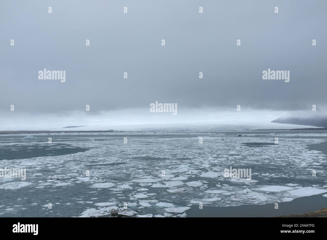Jokulsarlon laguna glaciale, Islanda Foto Stock