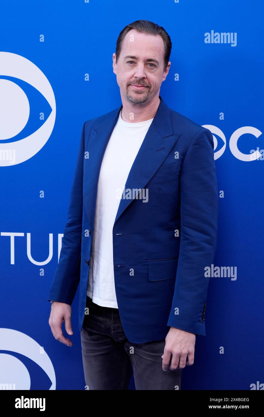 Sean Murray, a cast member in the CBS television series "NCIS," poses at a FYC (For Your Consideration) event for CBS programs at Paramount Studios, Wednesday, May 1, 2024, in Los Angeles. (AP Photo/Chris Pizzello) Foto Stock