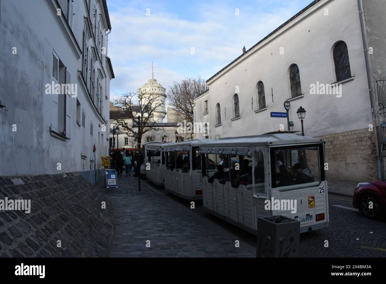 Colline de la Butte Montmartre Foto Stock