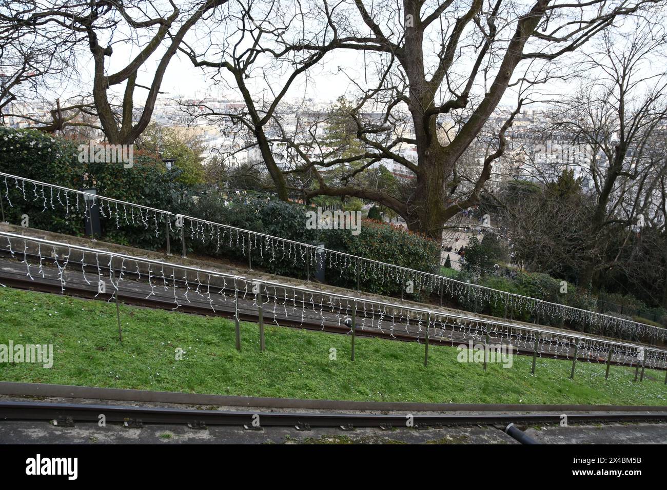 Colline de la Butte Montmartre Foto Stock