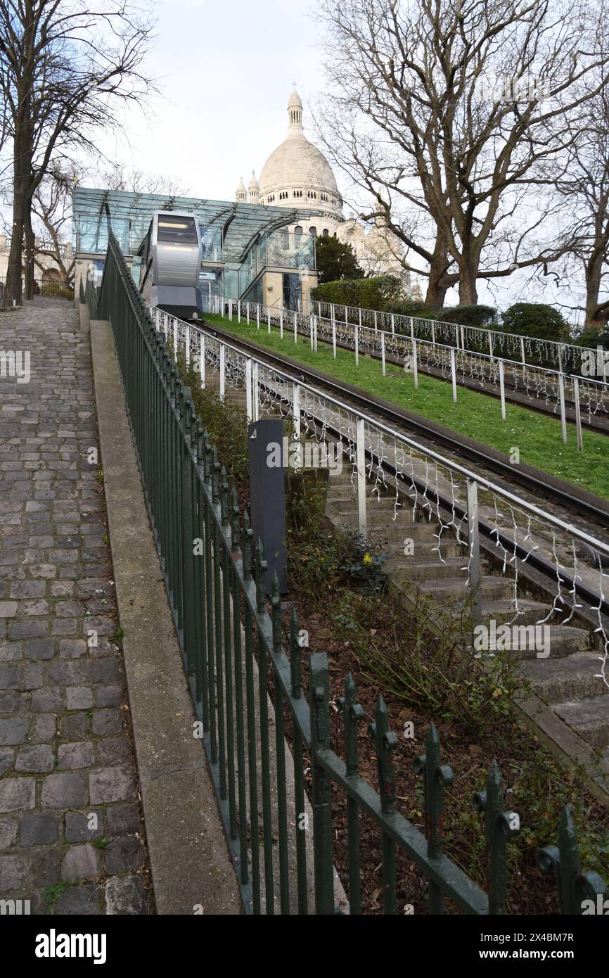 Colline de la Butte Montmartre Foto Stock