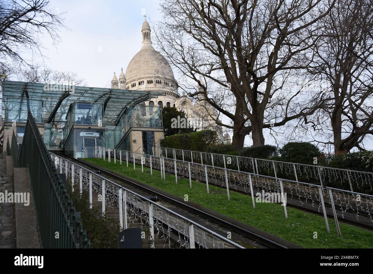 Colline de la Butte Montmartre Foto Stock