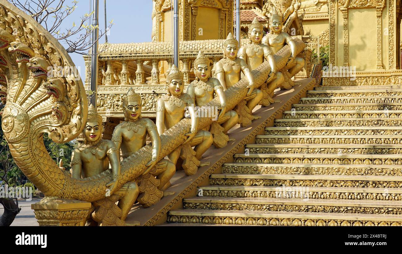 Mongkol Serei Kien Khleang Pagoda a Phom Penh in Cambogia Foto Stock