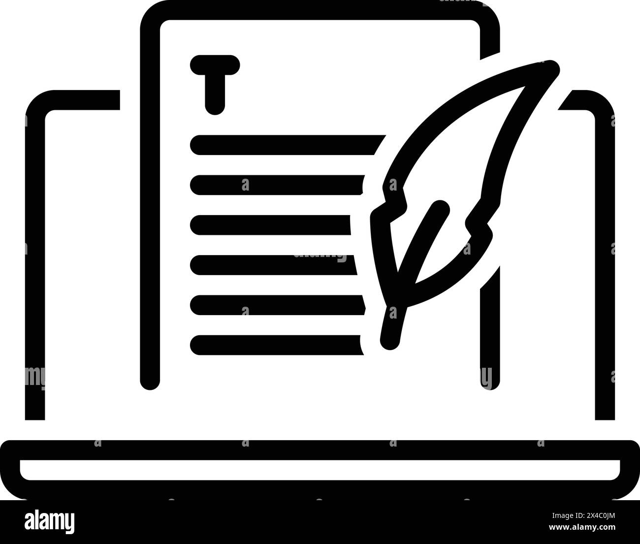 Icona per blog, blog Illustrazione Vettoriale