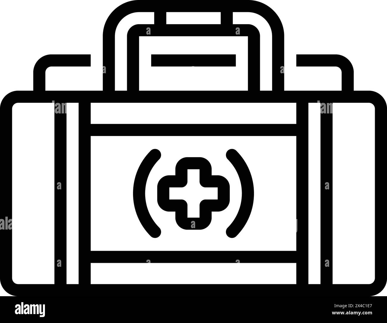 Icona per kit di emergenza, kit Illustrazione Vettoriale