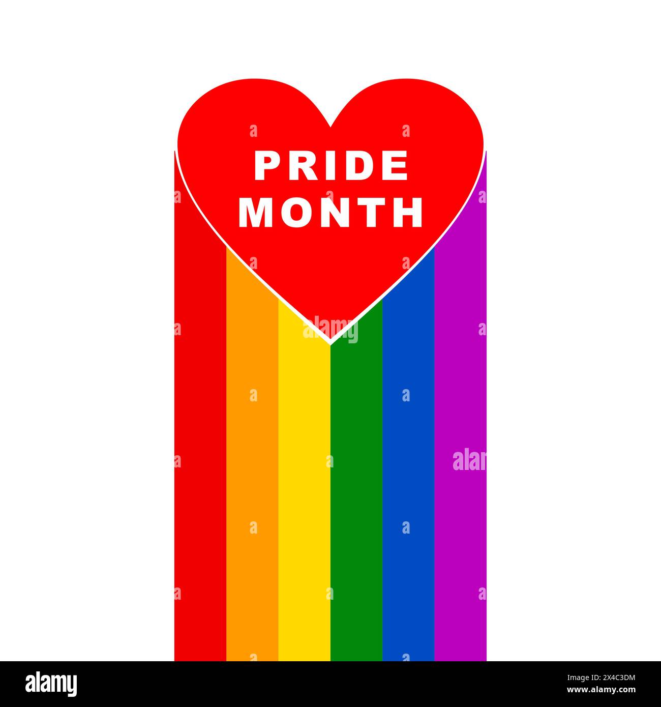 Modello di post sui social media LGBTQ+ Pride Hearts and slogans. L'amore è amore, orgoglio, sii te stesso. Cuori in colori LGBT Flag. Elemento di progettazione vettoriale Illustrazione Vettoriale