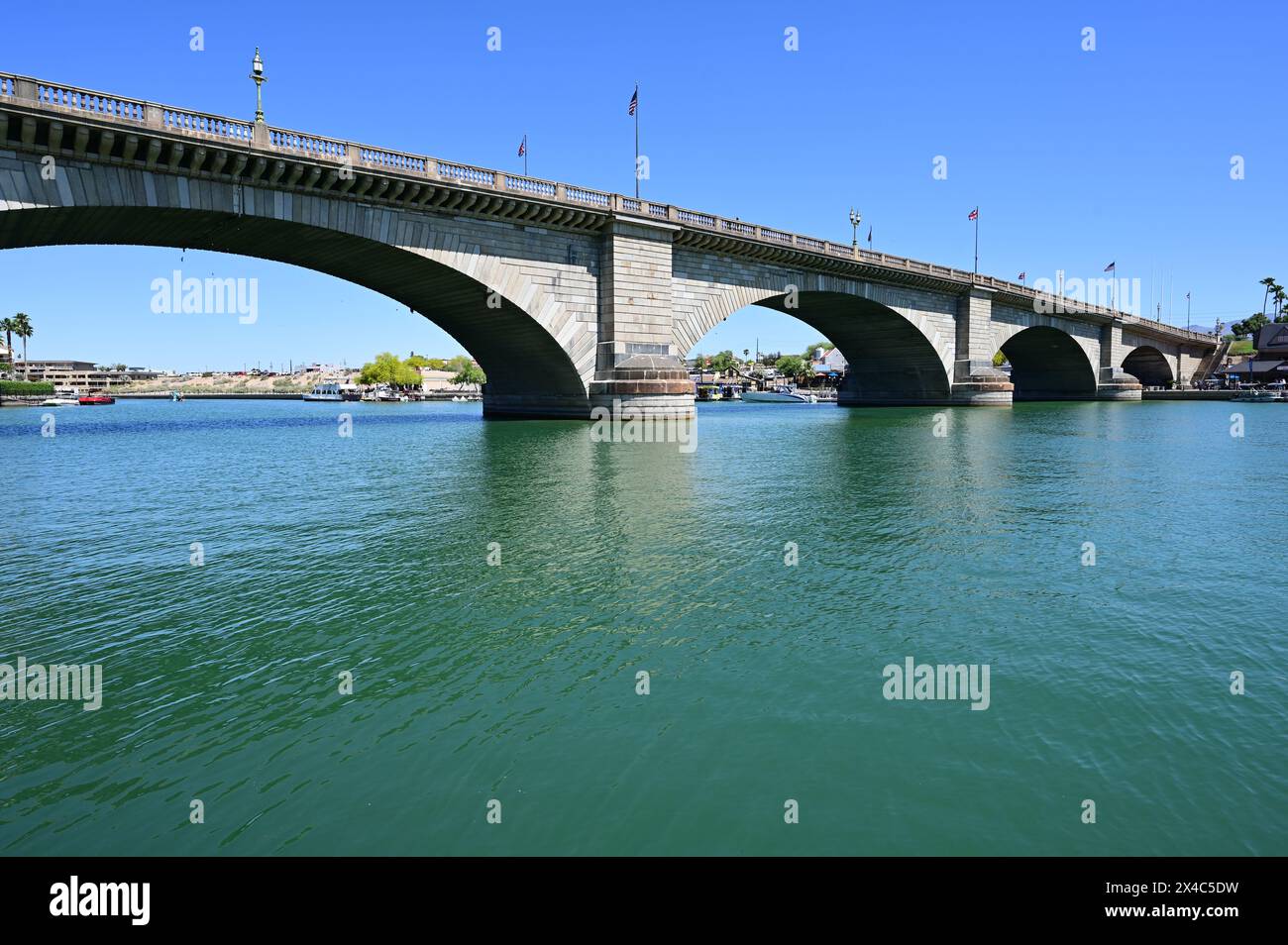 London Bridge sul lago Havasu. Foto Stock