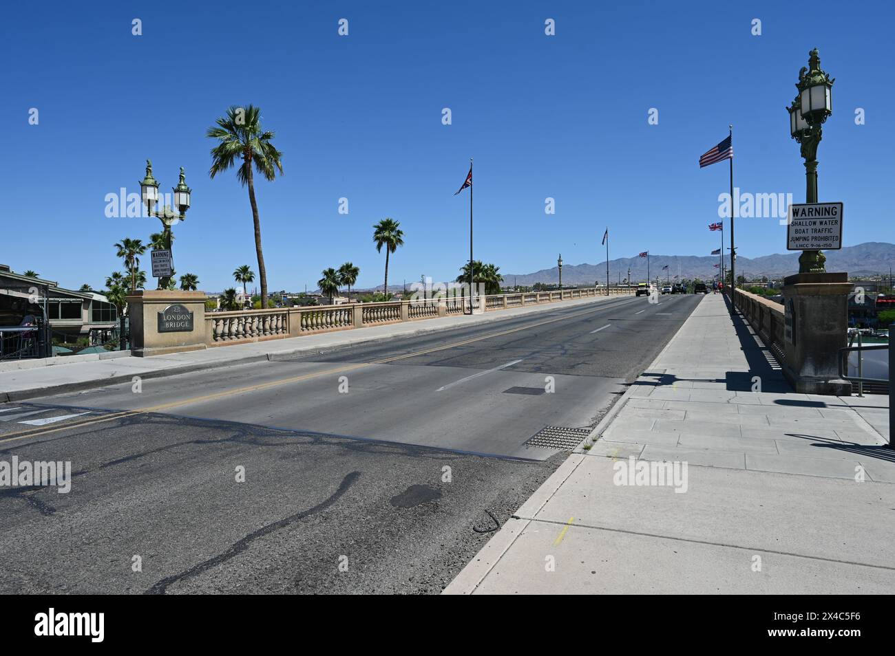 London Bridge sul lago Havasu. Foto Stock