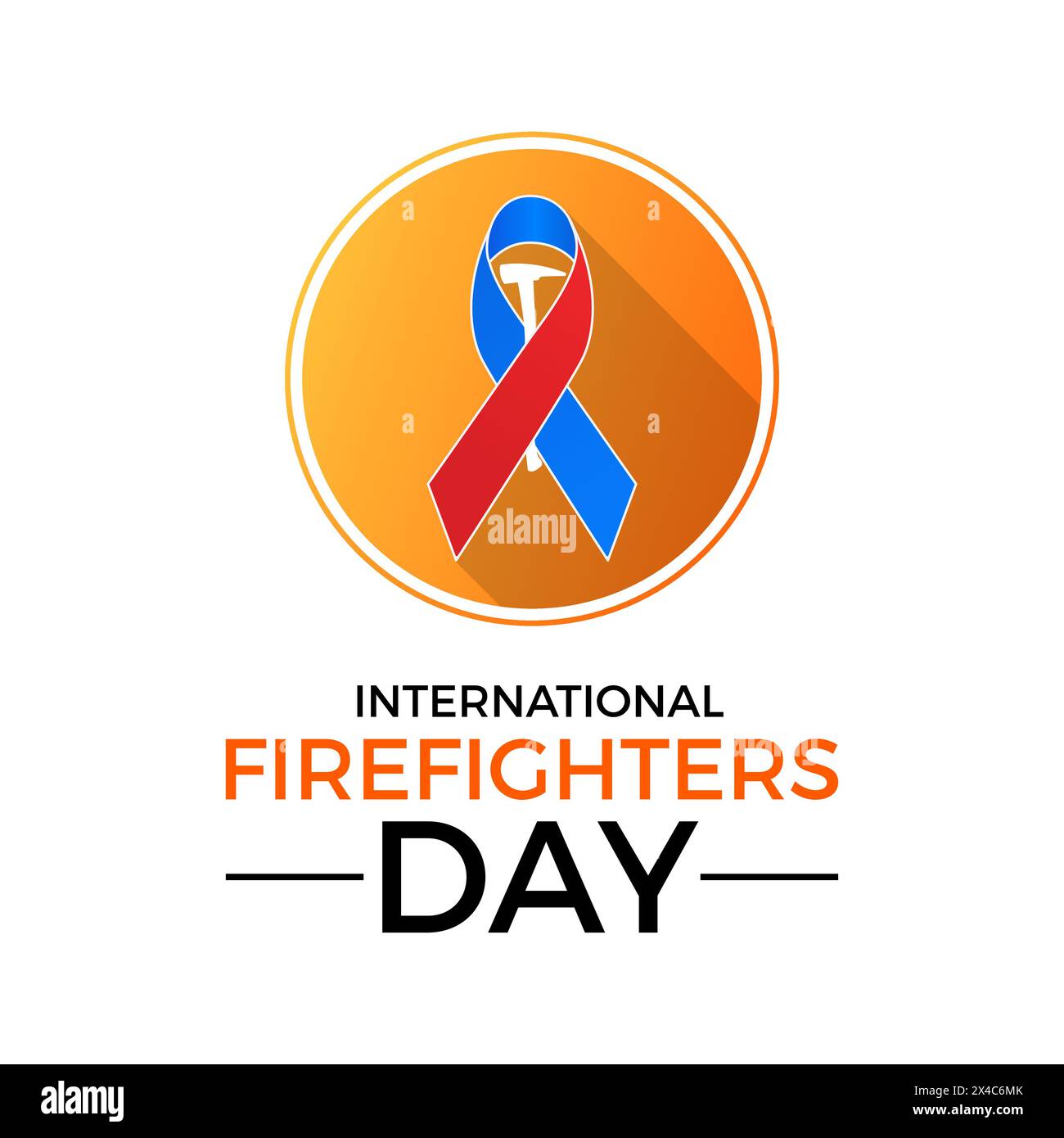 Illustrazione vettoriale di lavoro sicura e sana giornata internazionale dei vigili del fuoco. Modello vettoriale di consapevolezza di emergenza per banner, scheda, sfondo. Illustrazione Vettoriale