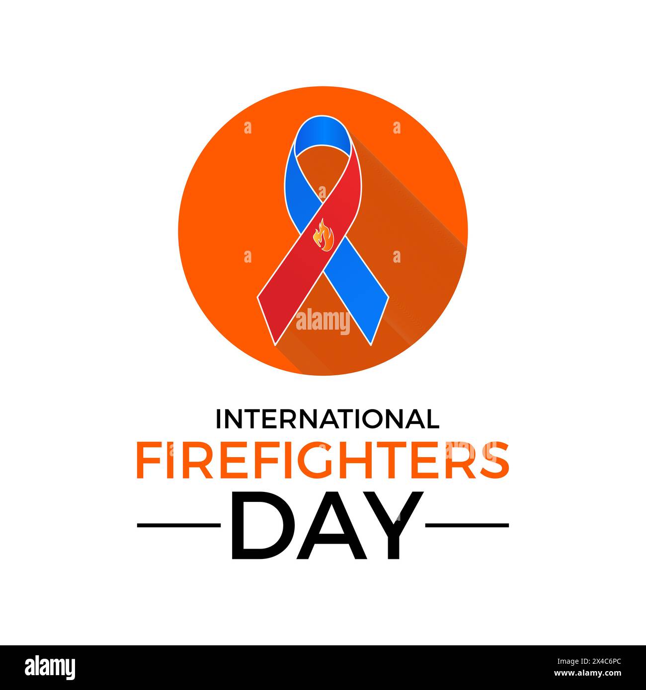 Illustrazione vettoriale di lavoro sicura e sana giornata internazionale dei vigili del fuoco. Modello vettoriale di consapevolezza di emergenza per banner, scheda, sfondo. Illustrazione Vettoriale