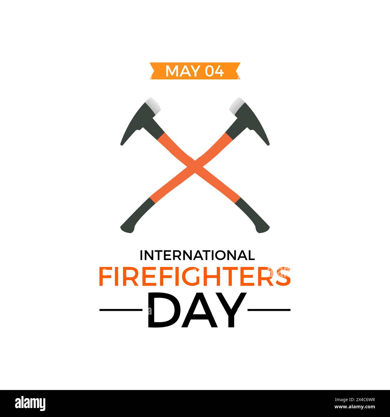Illustrazione vettoriale di lavoro sicura e sana giornata internazionale dei vigili del fuoco. Modello vettoriale di consapevolezza di emergenza per banner, scheda, sfondo. Illustrazione Vettoriale