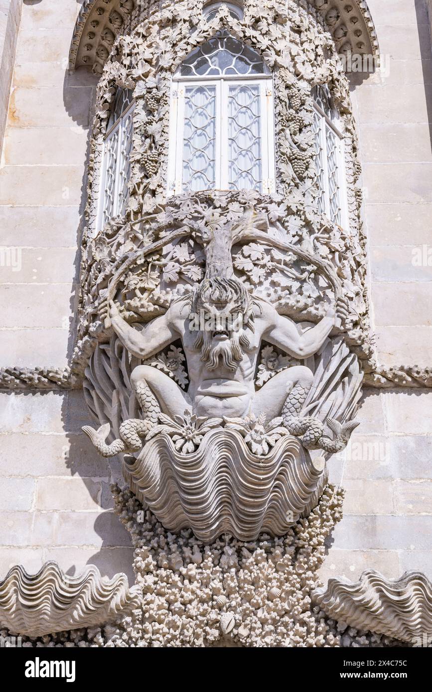 Portogallo, Sintra. Il Parco e il Palazzo Nazionale di pena, patrimonio dell'umanità dell'UNESCO. Foto Stock