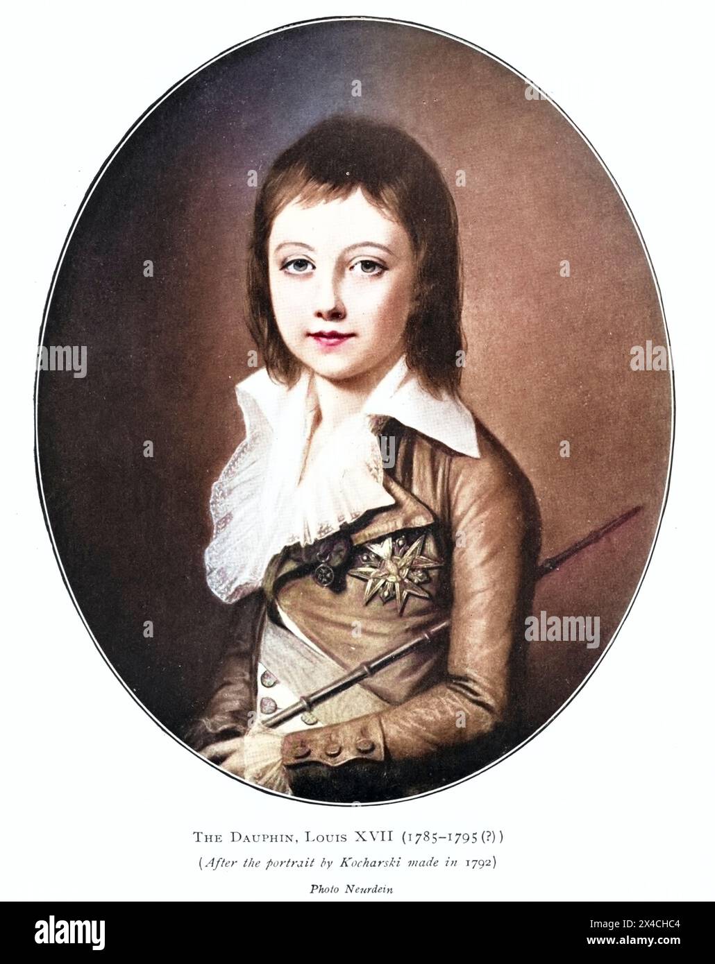 Il Delfino, Luigi XVII (1785-1795 (?) ) Colorato da ' la rivoluzione francese dall'età di Luigi 14 alla venuta di Napoleone ' di Wheeler, Harold Felix Baker, pubblicato nel 1913 Foto Stock