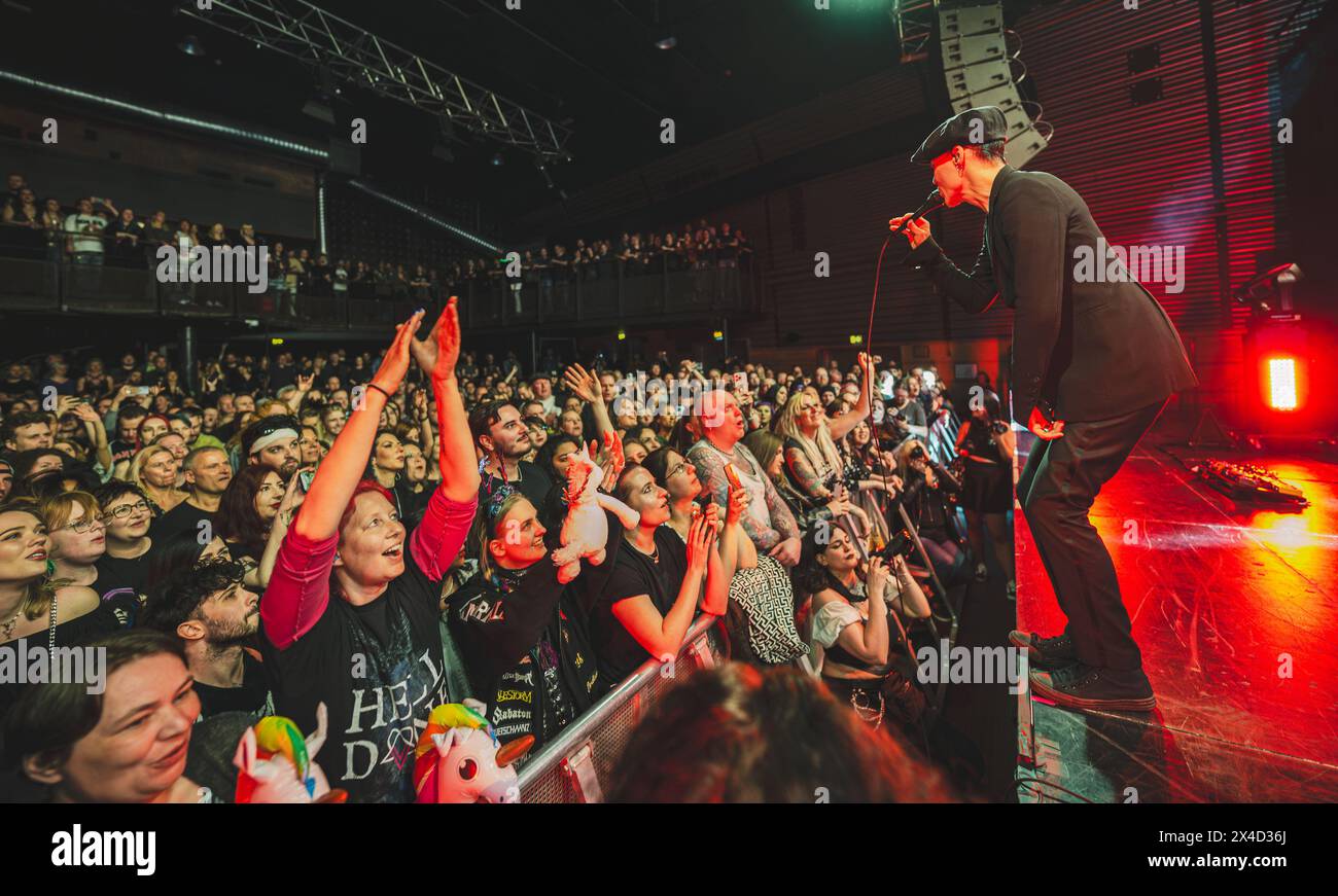 Copenaghen, Danimarca. 30 aprile 2024. La cantante e musicista finlandese Ville Valo esegue un concerto dal vivo durante l'Amager Bio di Copenaghen. (Foto: Gonzales Photo - Nikolaj Bransholm). Foto Stock
