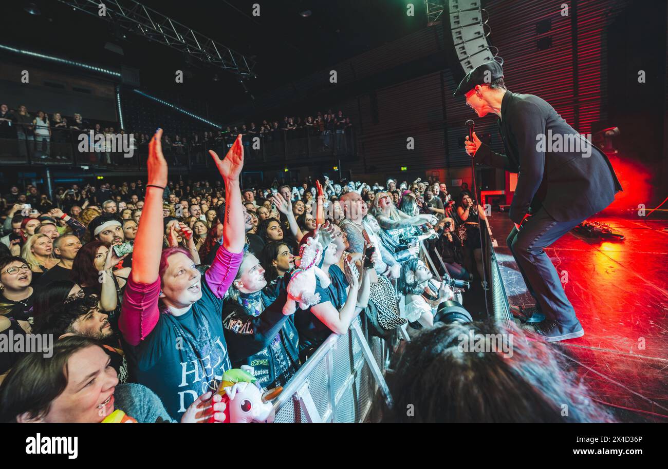 Copenaghen, Danimarca. 30 aprile 2024. La cantante e musicista finlandese Ville Valo esegue un concerto dal vivo durante l'Amager Bio di Copenaghen. (Foto: Gonzales Photo - Nikolaj Bransholm). Foto Stock
