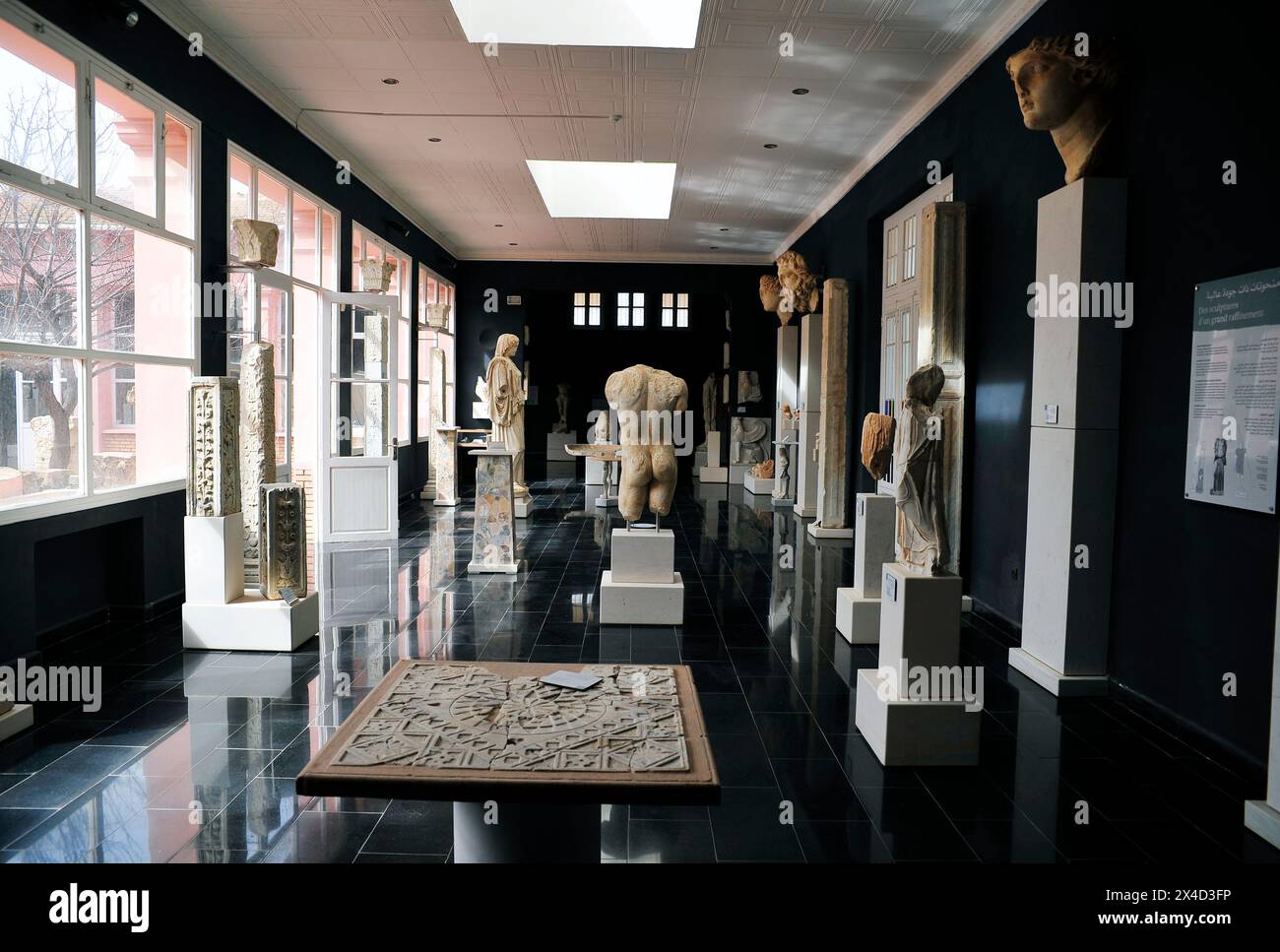 ALGERIA - TURISMO - ARTE - STORIA - ARCHEOLOGIA. Statue e sculture del sito romano di Cherchell Foto Stock