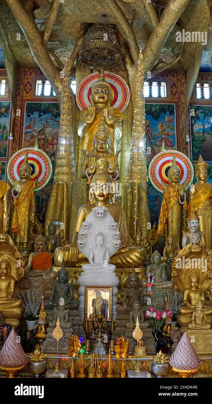 Mongkol Serei Kien Khleang Pagoda a Phom Penh in Cambogia Foto Stock