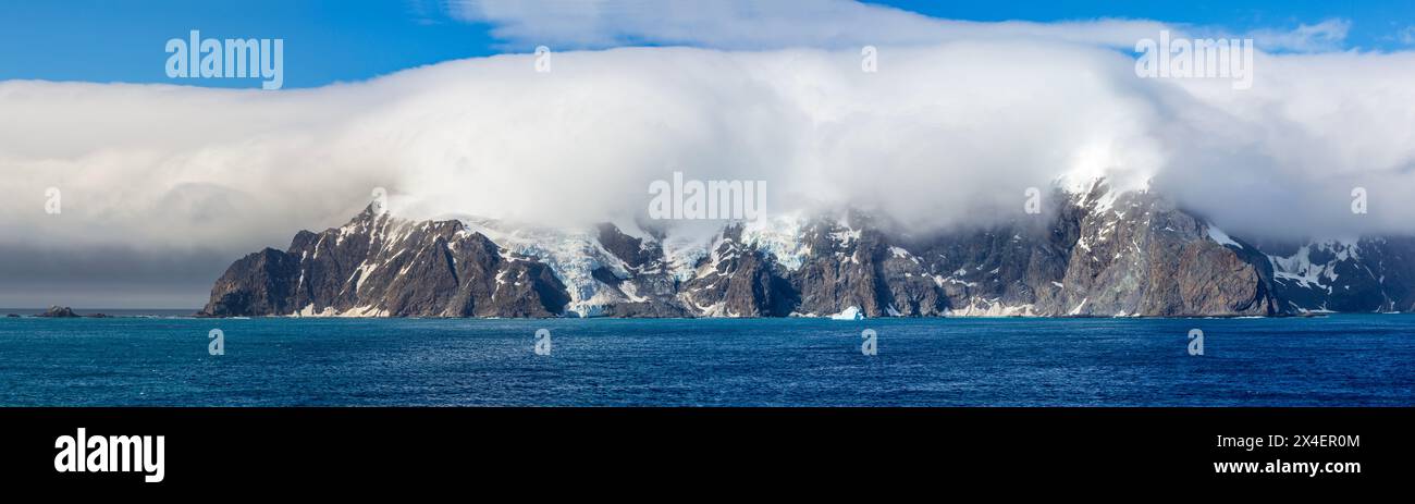 CapeValentine, Elephant Island, Isole Shetland meridionali, Penisola Antartica, Antartide Foto Stock