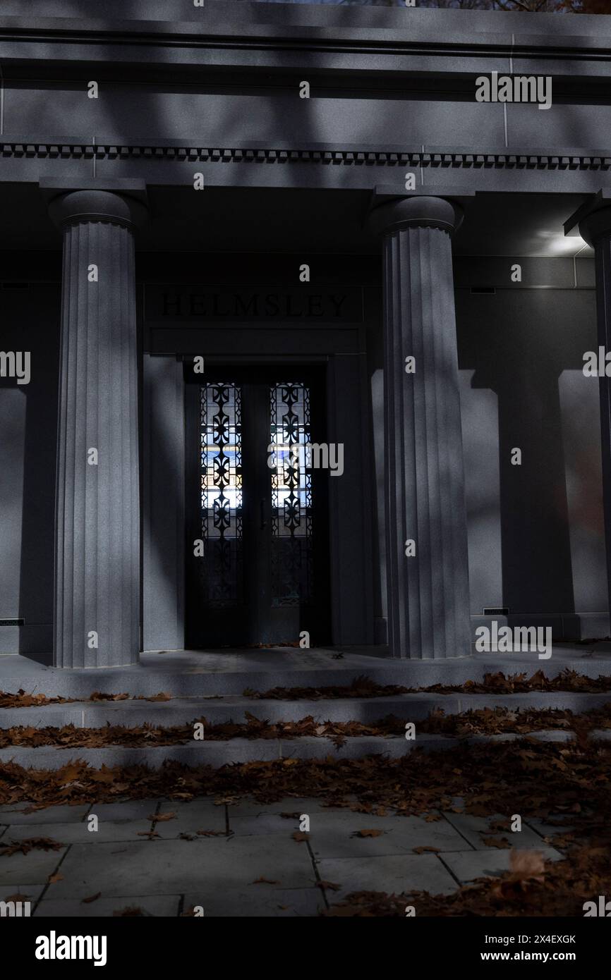 USA, Sleepy Hollow. Sleepy Hollow Cemetery, Mausoleo Harry e Leona Helmsley (PR) Foto Stock