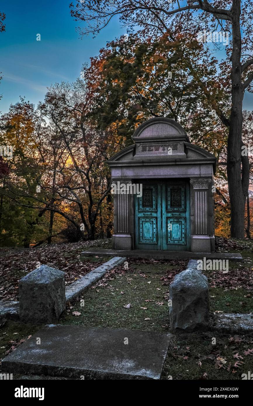 USA, Sleepy Hollow. Cimitero Sleepy Hollow (PR) Foto Stock
