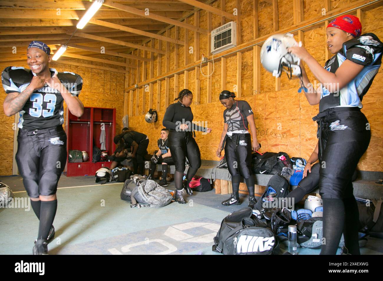Brooklyn, New York. Apertura della stagione per la squadra di calcio professionistica femminile. (Solo per uso editoriale) Foto Stock