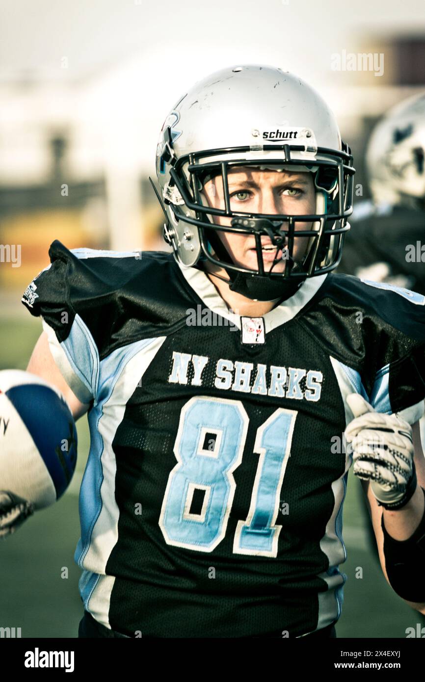 Brooklyn, New York. Apertura della stagione per la squadra di calcio professionistica femminile. (Solo per uso editoriale) Foto Stock