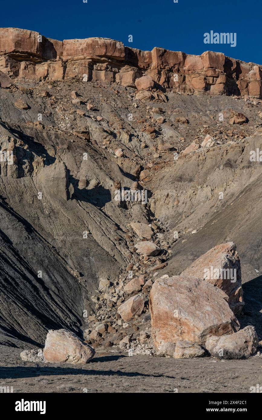 Stati Uniti, Utah. Formazioni geologiche nell'area ricreativa di San Rafael Swell. Foto Stock