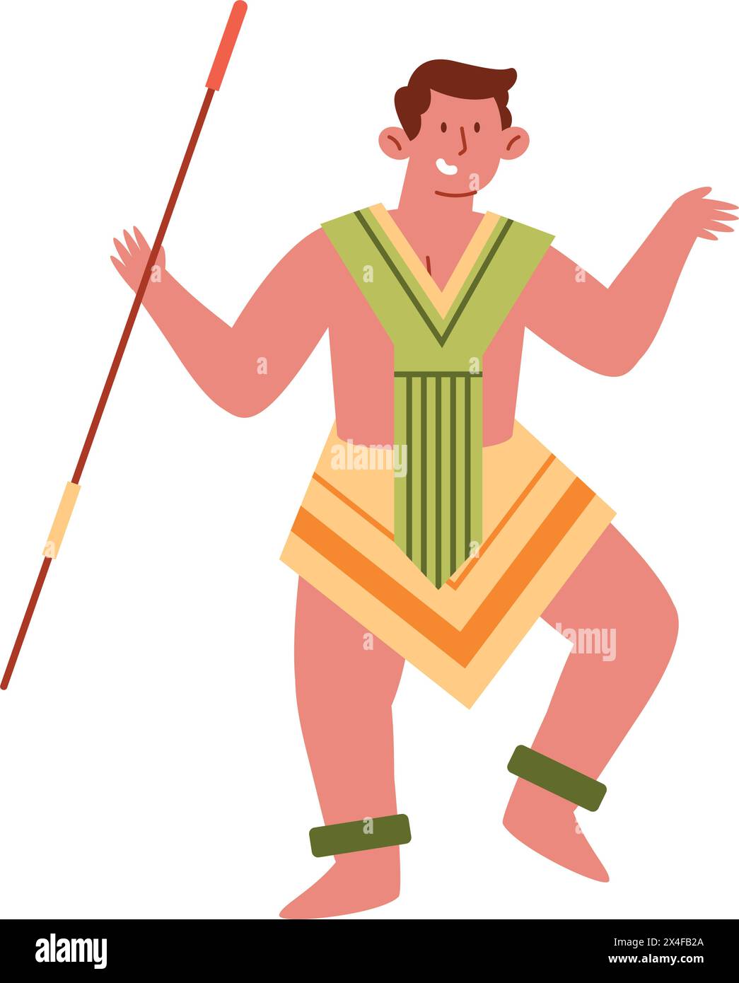 gawai dayak celebrazione design isolato Illustrazione Vettoriale