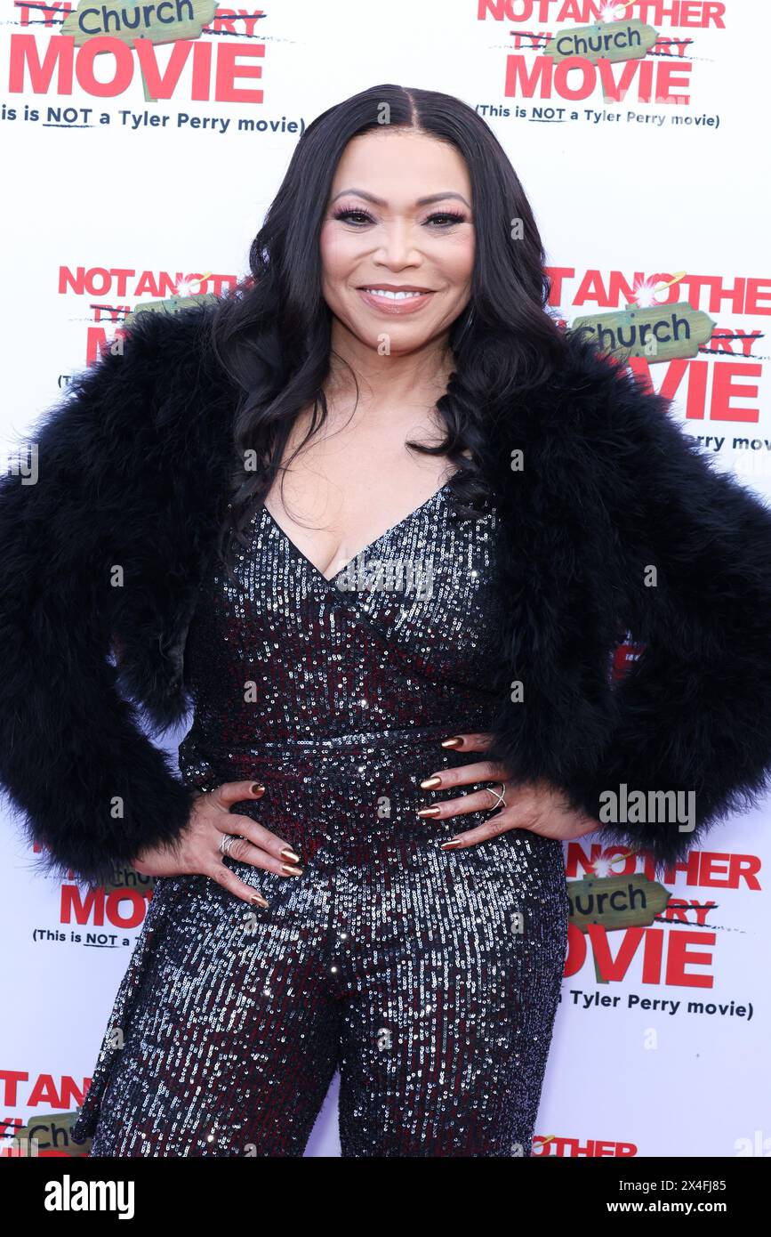 Los Angeles, California. Il 2 maggio 2024 Tisha Campbell partecipa alla prima di Los Angeles di "Not Another Church Movie" all'Harmony Gold il 2 maggio 2024 a Los Angeles, California. Foto: Crash/imageSPACE Foto Stock