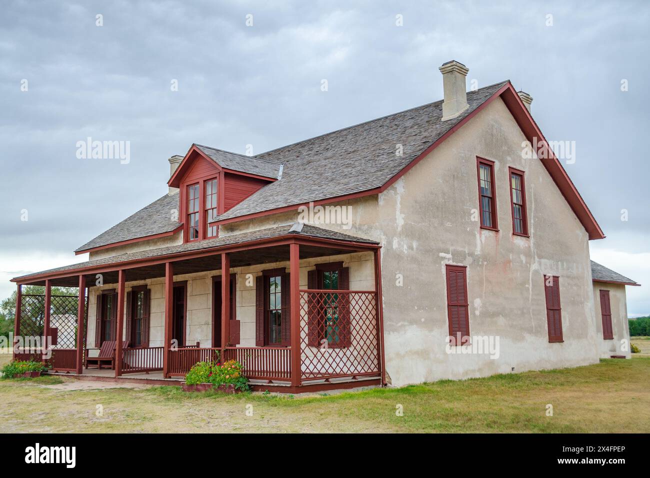 Fort Laramie National Historic Site, Trading Post, Diplomatic Site e Military Installation in Wyoming, USA Foto Stock
