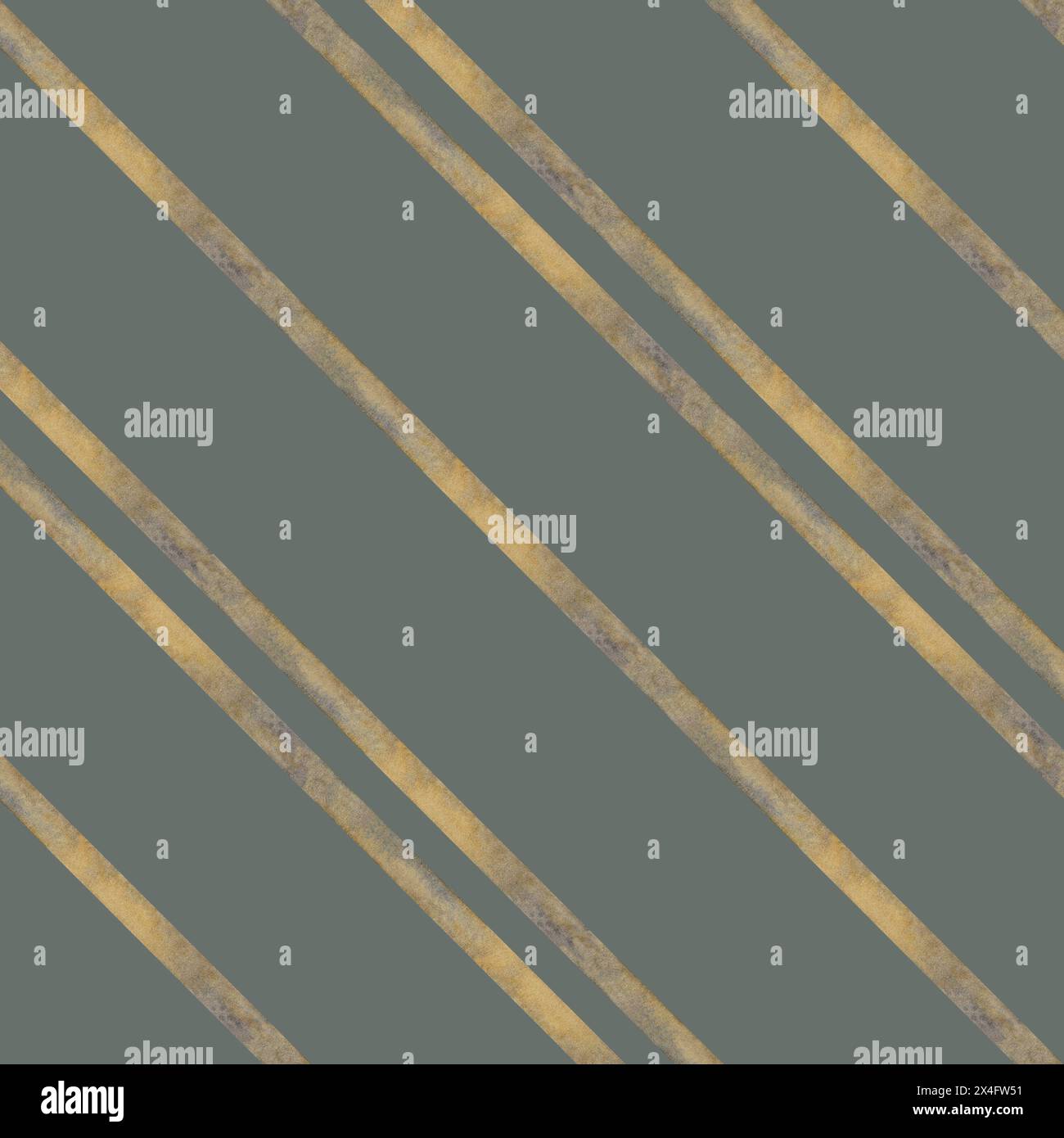 Motivo senza cuciture di strisce geometriche di nastro beige dorato di un vecchio set di scrittura vintage. Illustrazione acquerello per un modello per la giornata della conoscenza Foto Stock