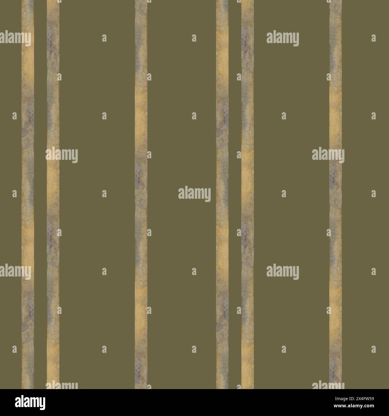 Motivo senza cuciture di strisce geometriche di nastro beige dorato di un vecchio set di scrittura vintage. Illustrazione acquerello per un modello per la giornata della conoscenza Foto Stock