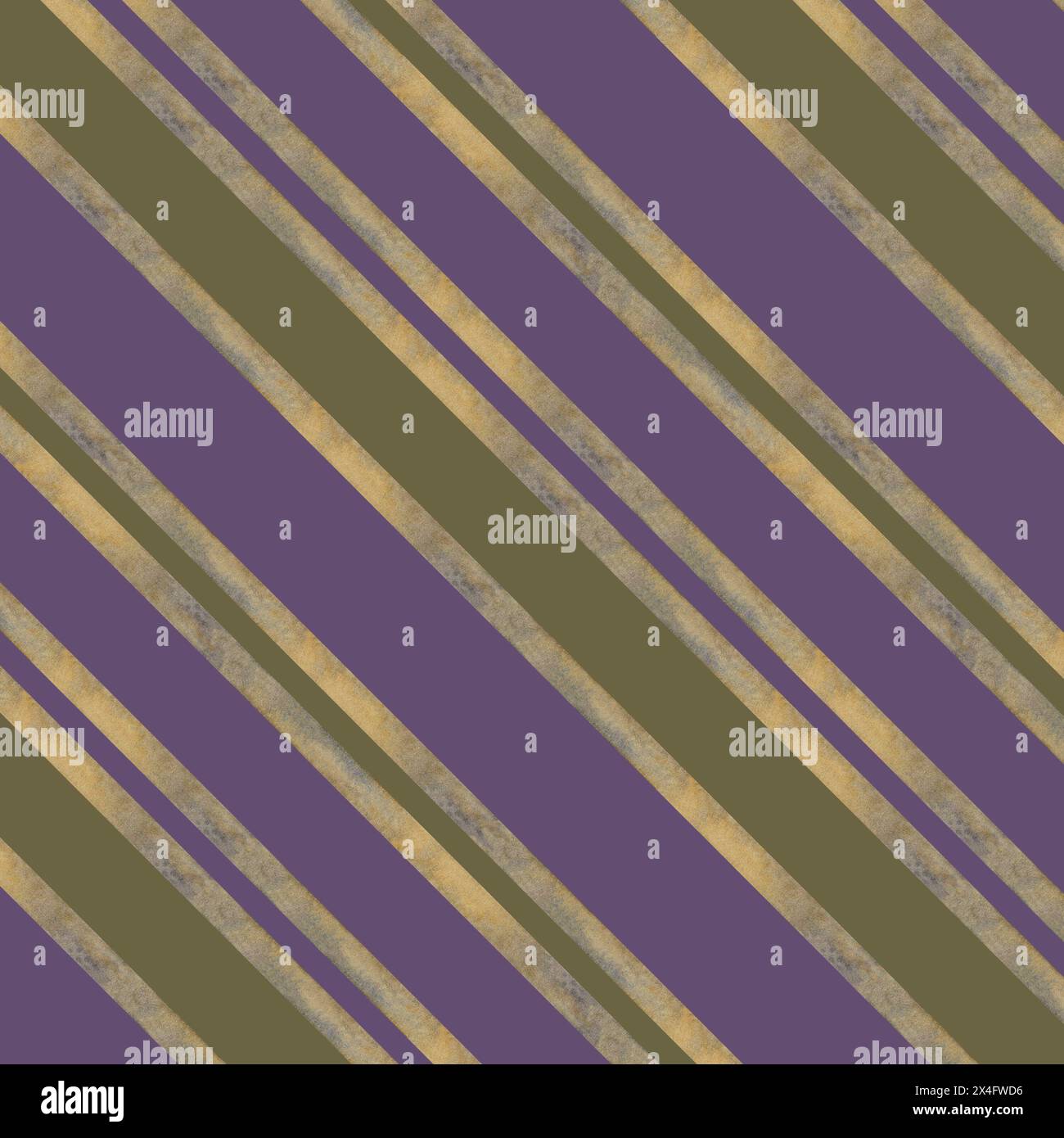Motivo senza cuciture di strisce geometriche di nastro beige dorato di un vecchio set di scrittura vintage. Illustrazione acquerello per un modello per la giornata della conoscenza Foto Stock
