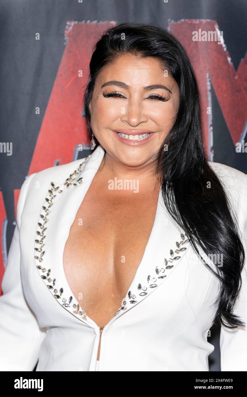 Los Angeles, Stati Uniti. 2 maggio 2024. L'artista musicale internazionale Gisi partecipa a "i Am Gitmo" Los Angeles Premiere e al lancio di CLSNOW. TV al Writers Guild Theater, Los Angeles, CA, 2 maggio 2024 crediti: Eugene Powers/Alamy Live News Foto Stock