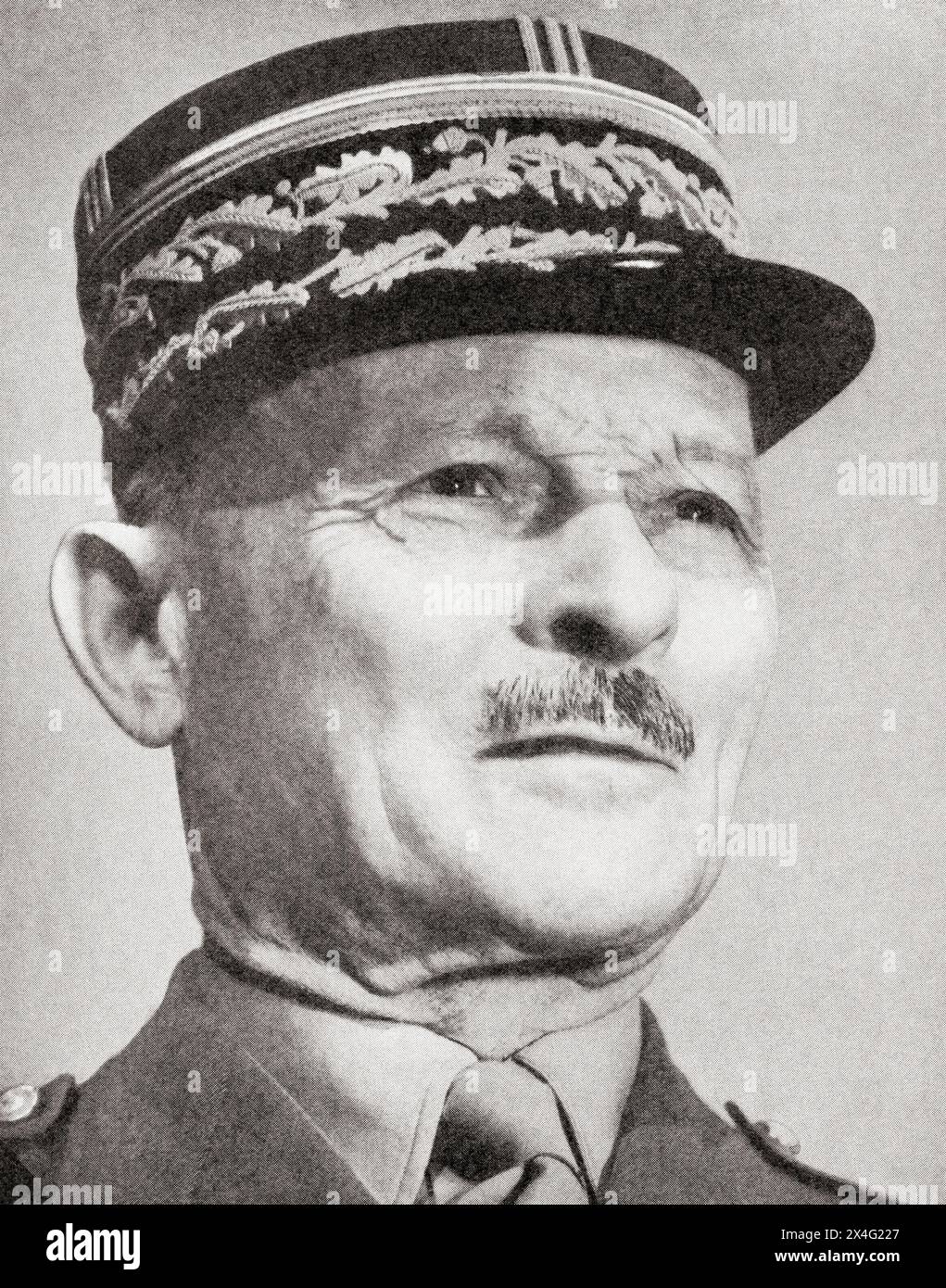 Maxime Weygand, 1867–1965. Comandante militare francese nella prima e seconda guerra mondiale e membro di alto rango del regime di Vichy. Dalla Guerra nelle immagini, primo anno. Foto Stock