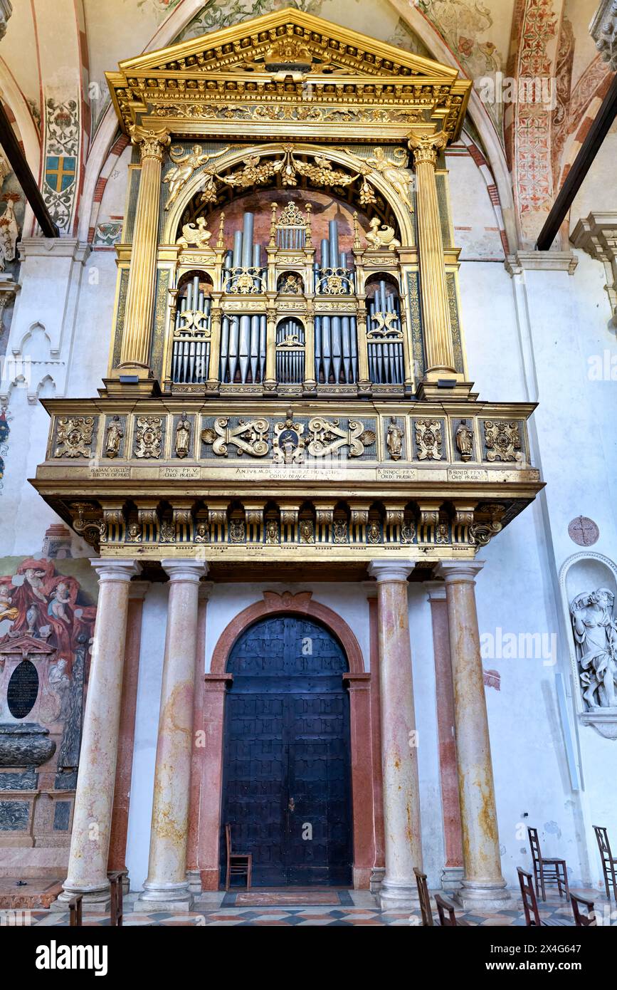 Verona Veneto Italia. La Basilica di Santa Anastasia Foto Stock