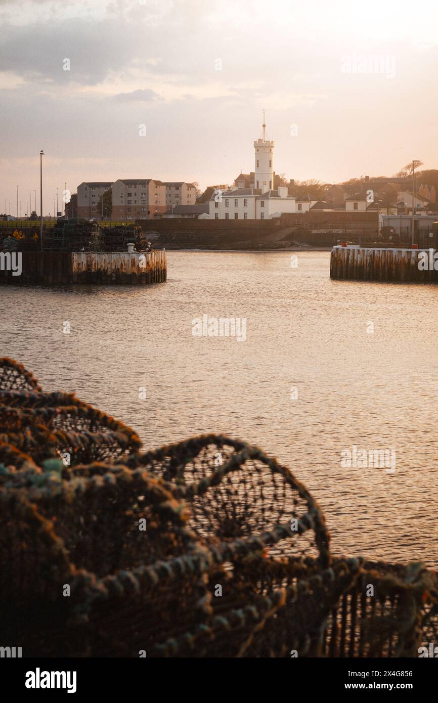 Signal Tower Museum, porto di Arbroath, Angus, Scozia Foto Stock