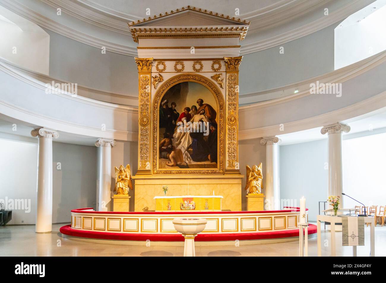 All'interno della cattedrale di Helsinki, Helsinki, Finlandia Foto Stock