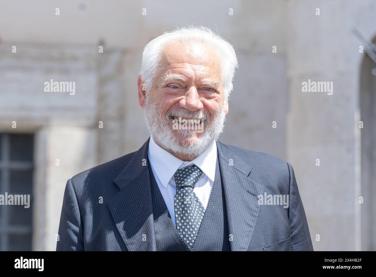 3 maggio 2024, Roma, Italia: L'attore Giorgio Colangeli lascia il Palazzo del Quirinale dopo la cerimonia di presentazione dei premi David di Donatello a Roma (Credit Image: © Matteo Nardone/Pacific Press via ZUMA Press Wire) SOLO USO EDITORIALE! Non per USO commerciale! Foto Stock