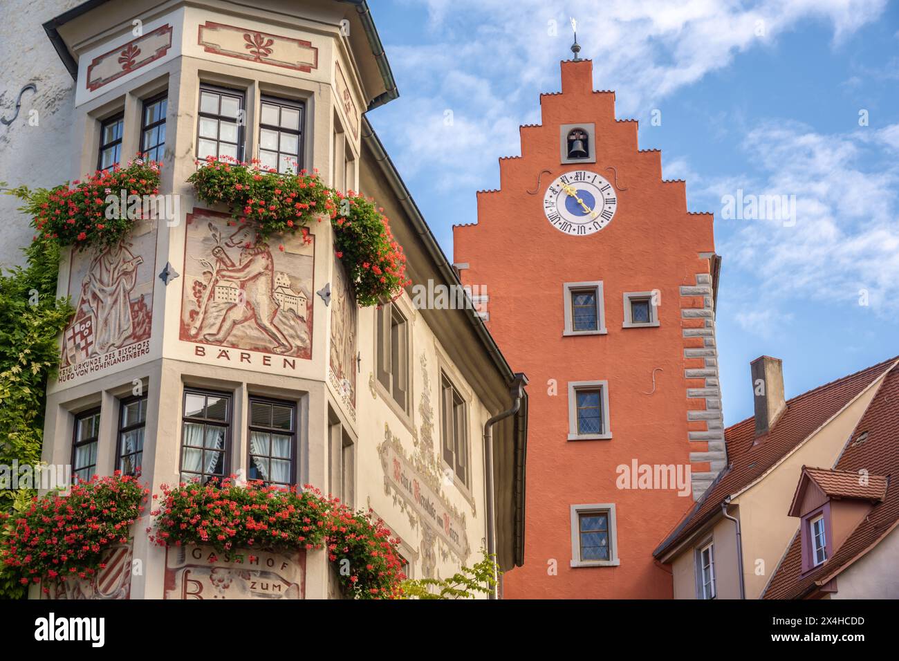Stadttor zur Oberstadt, Meersburg, Germania Foto Stock
