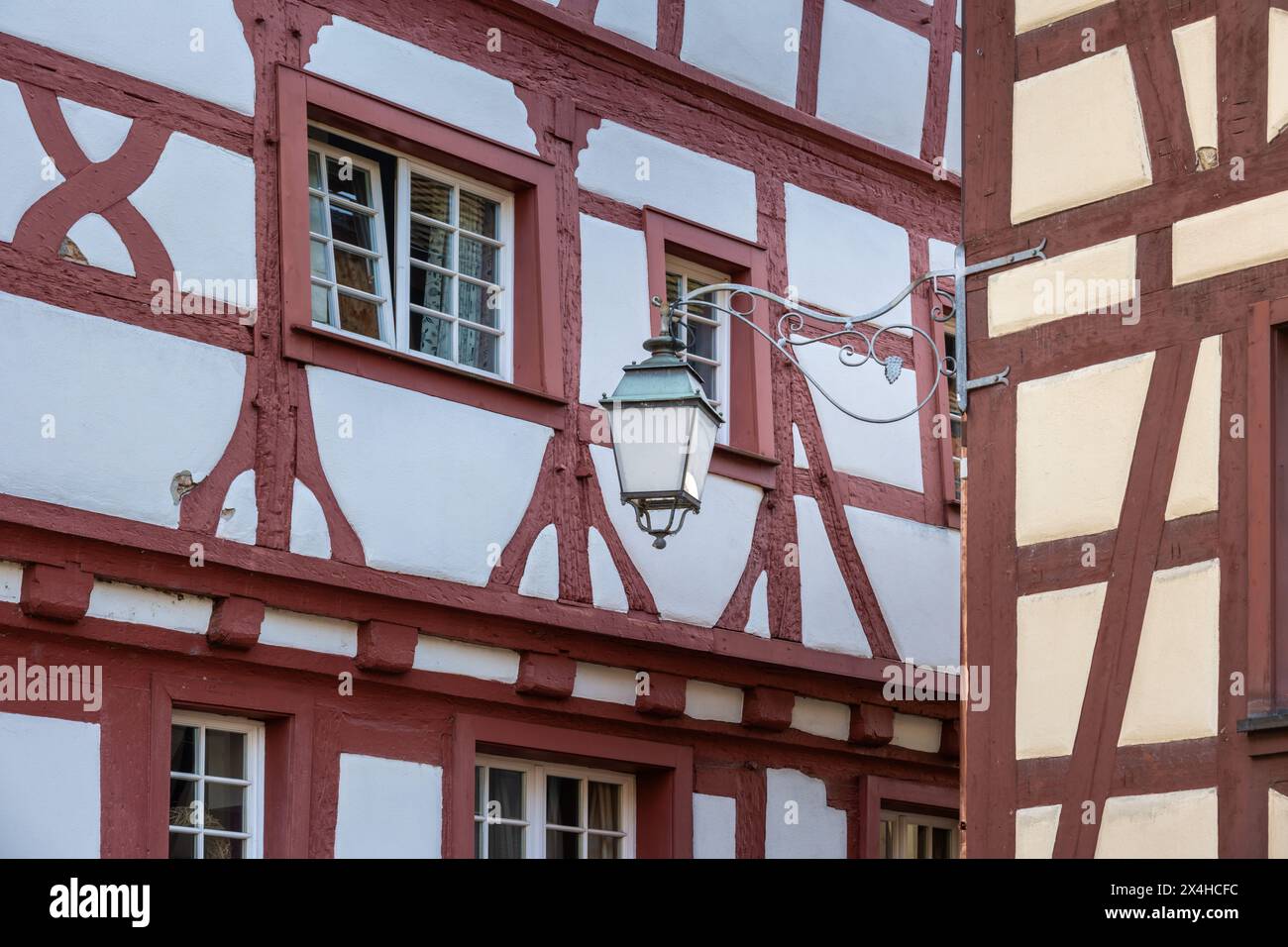 Edificio in legno, Meersburg, Germania Foto Stock