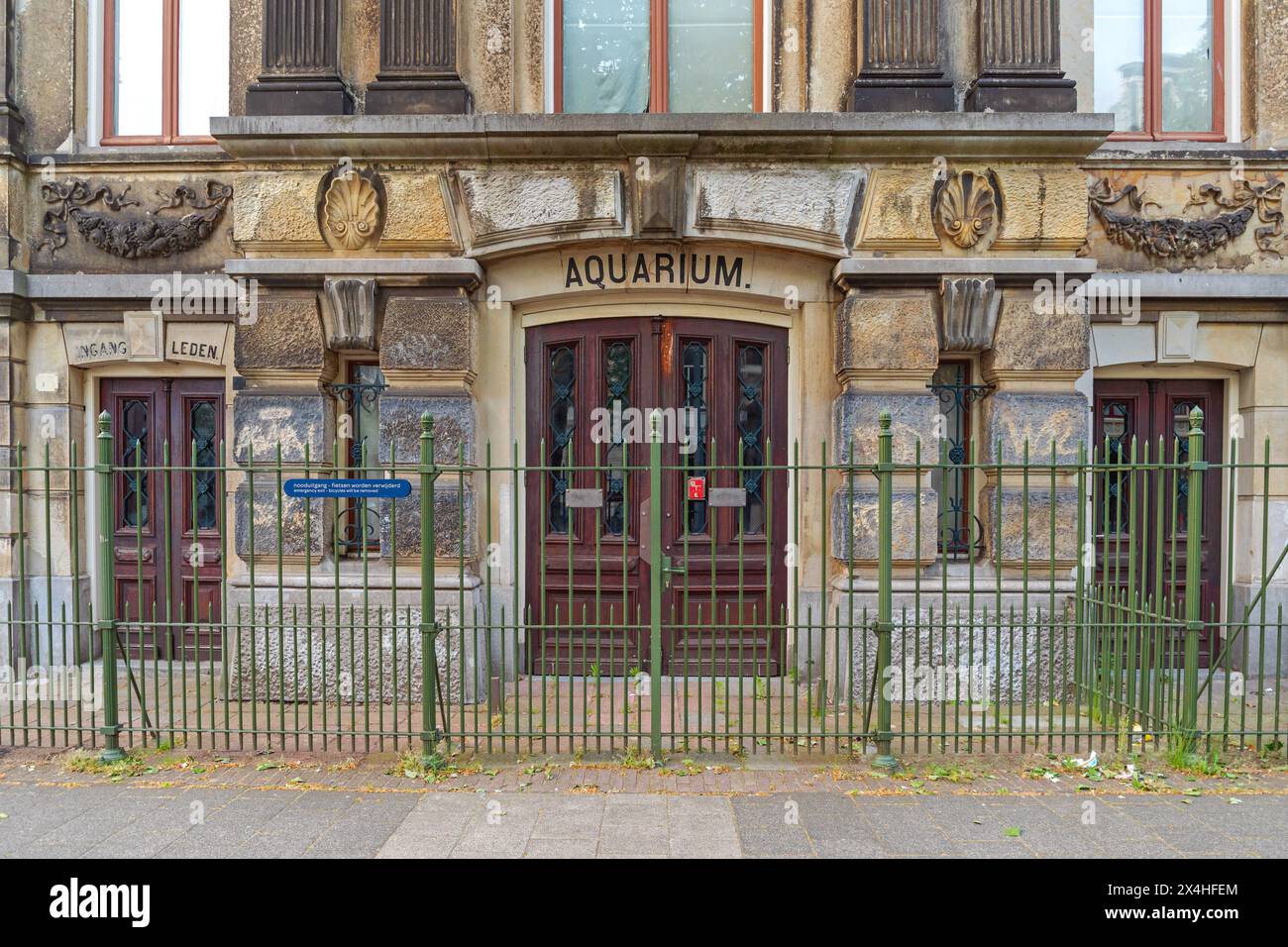 Amsterdam, Paesi Bassi - 17 maggio 2018: Ingresso all'Acquario Artis Royal Zoo Aquatic Animals Fish in Plantage Middenlaan Street. Foto Stock