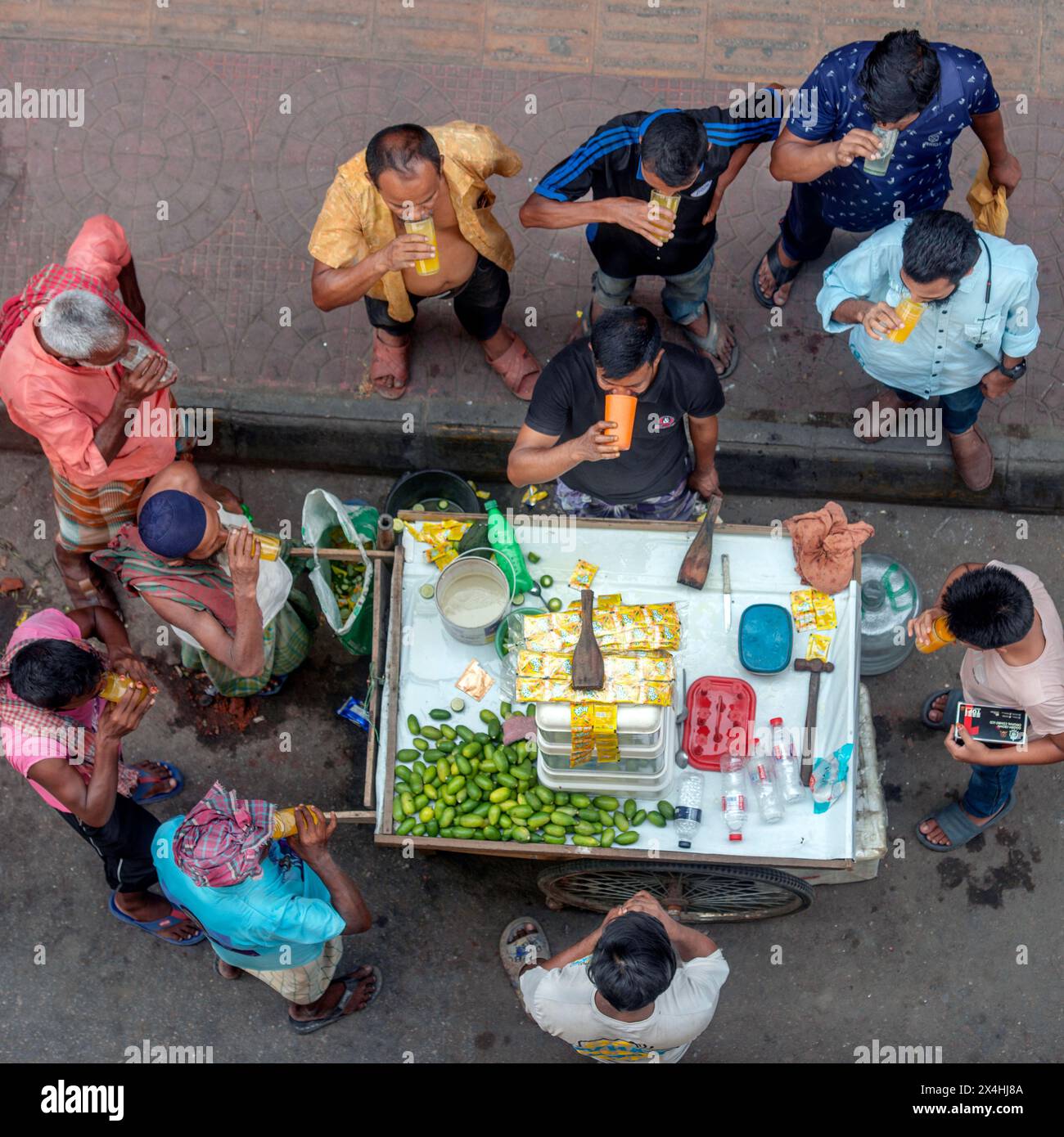 onda di calore estrema 2024 Foto Stock