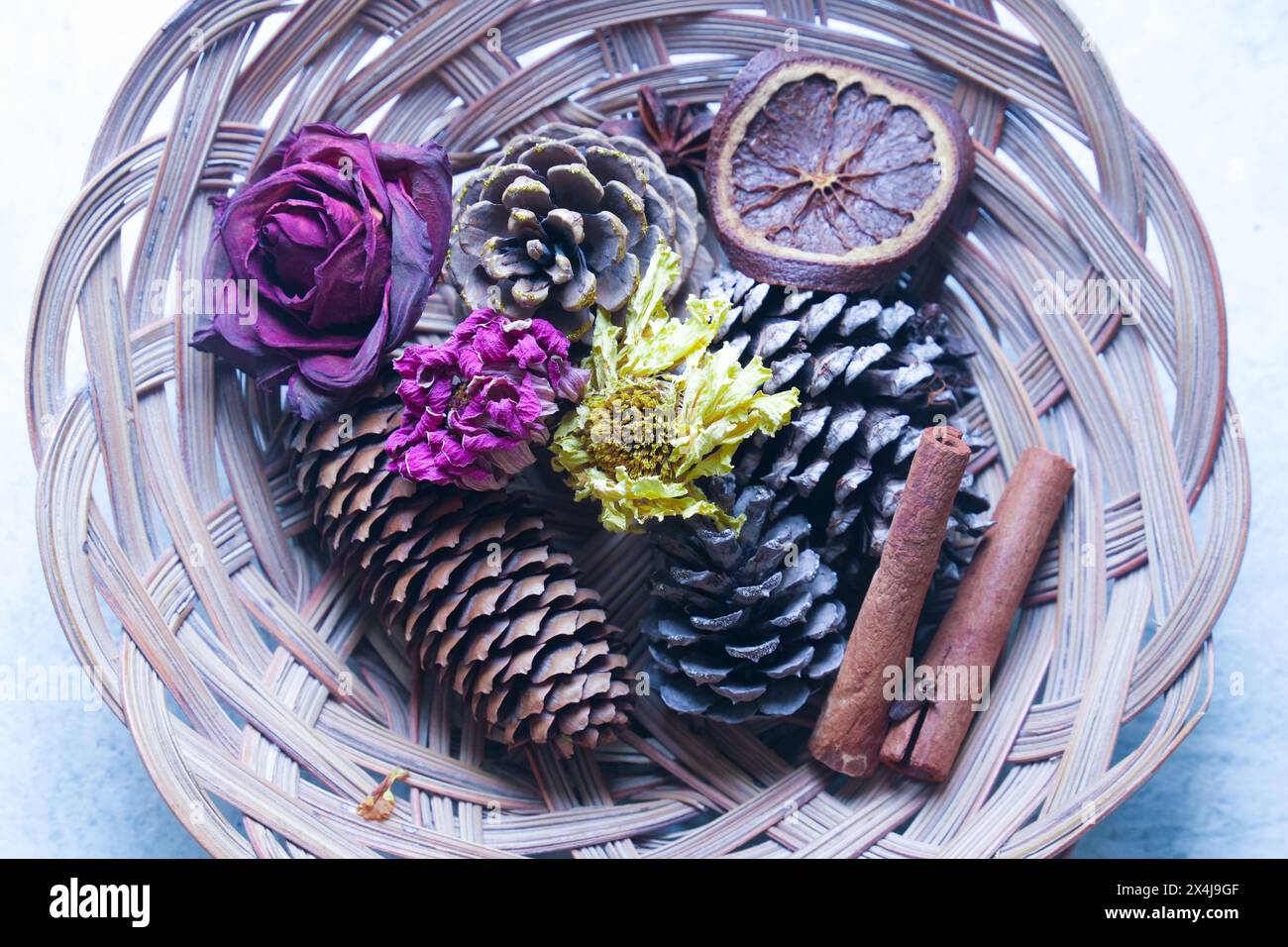 Cestino di caduta Foto Stock