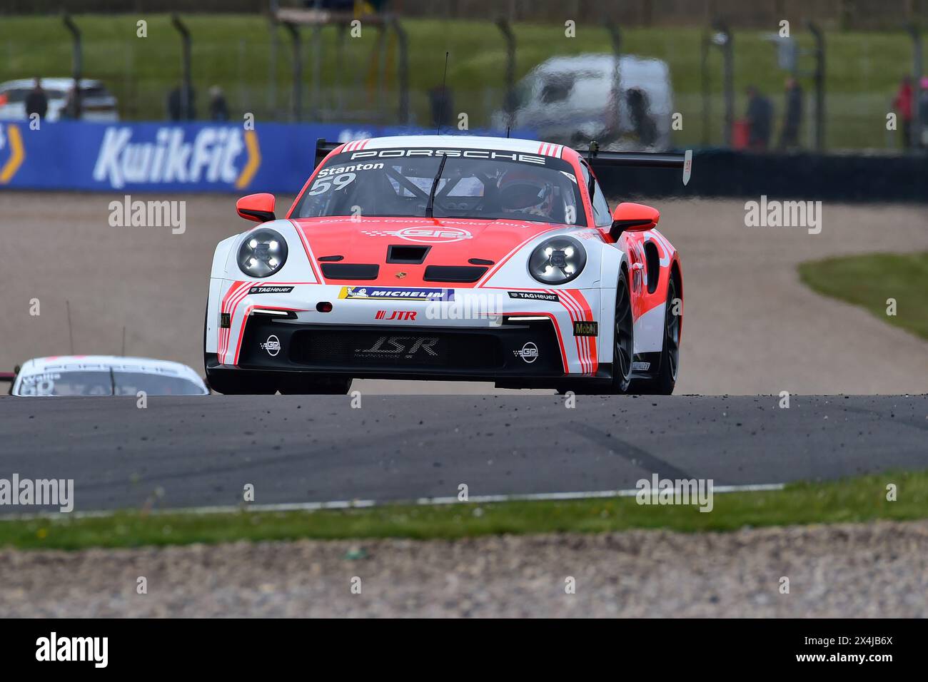 Josh Stanton, Porsche 911 GT3 Cup, JTR, Porsche Carrera Cup Gran Bretagna 2024, una singola serie di marchi con tutti i piloti che pilotano Porsche 911 GT3 Cup Foto Stock