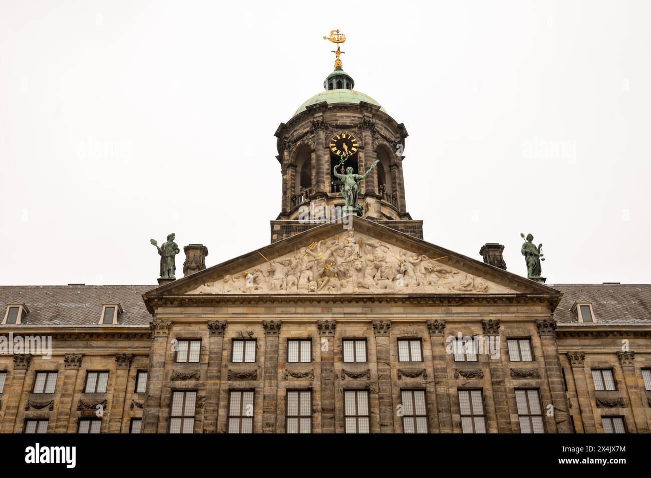 Koninklijk Paleis ad Amsterdam, Paesi Bassi Foto Stock